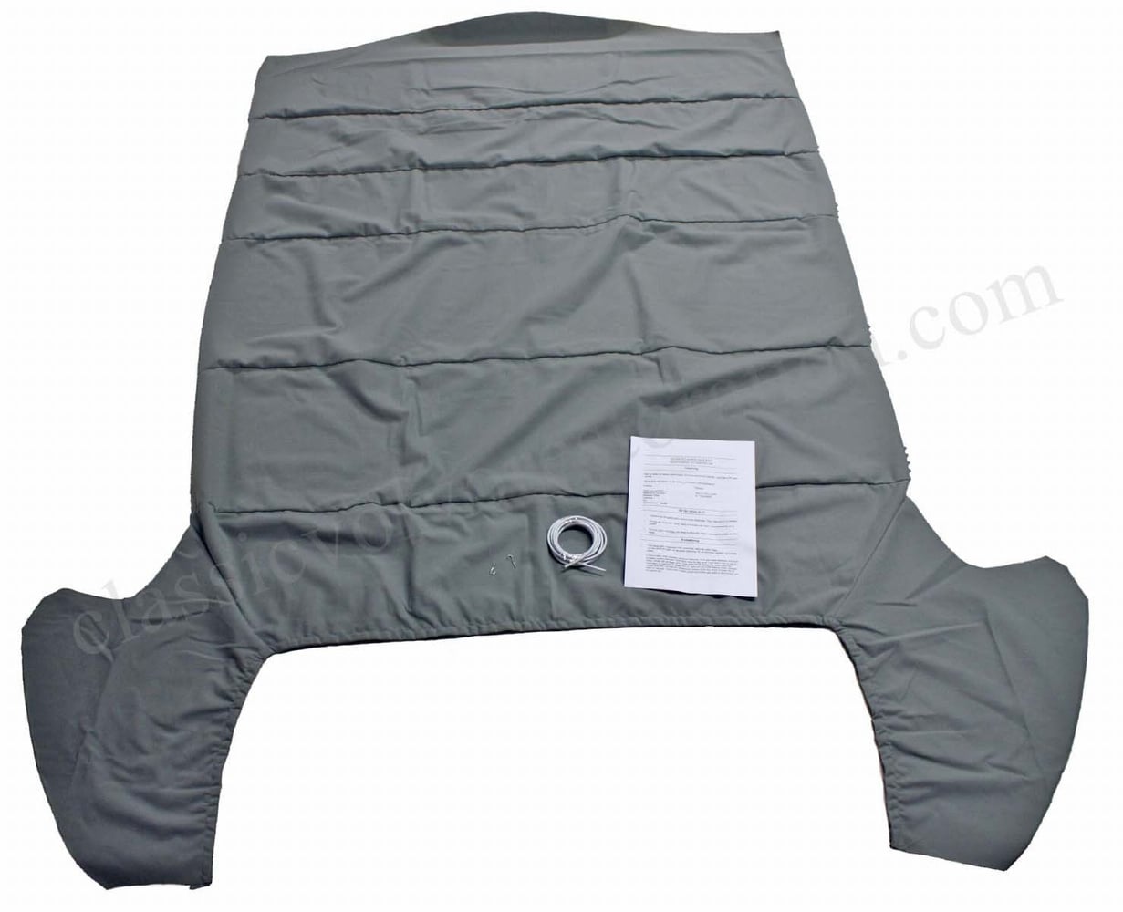 Dachhimmel Flausch grauer Stoff