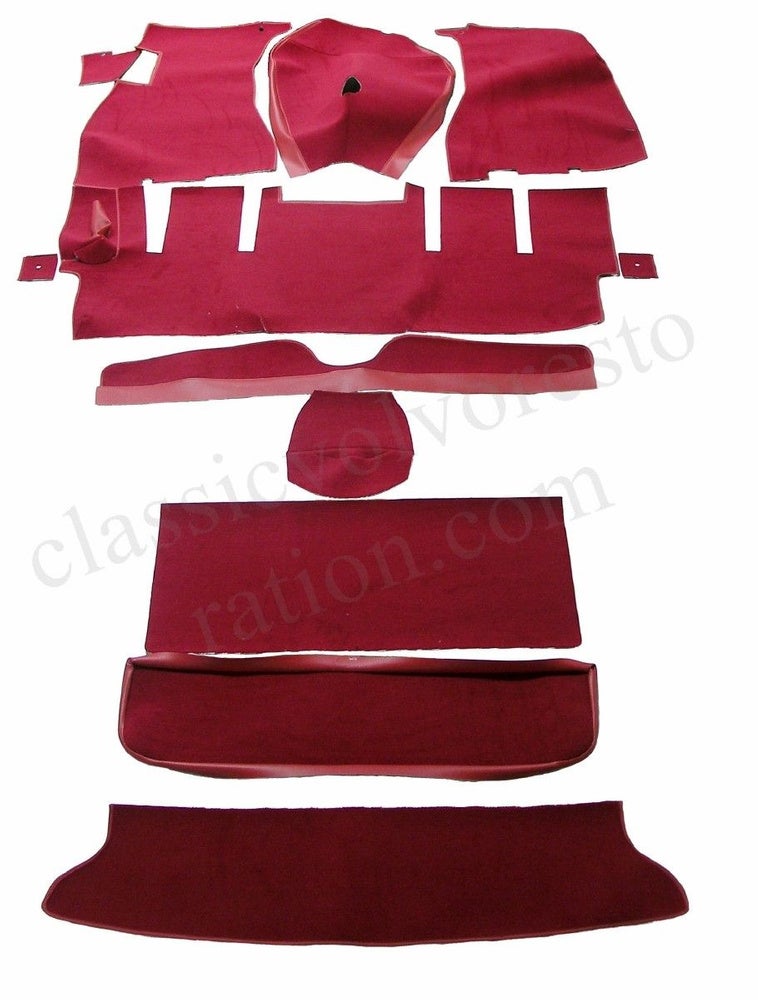 Fußmattensatz rot Textil