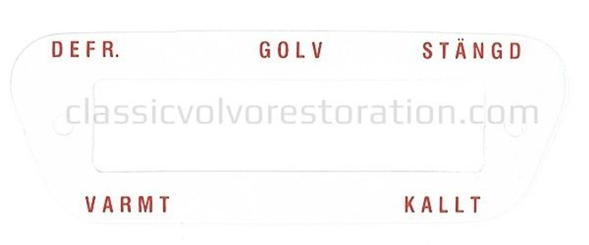 Aufkleber Heizungsregler