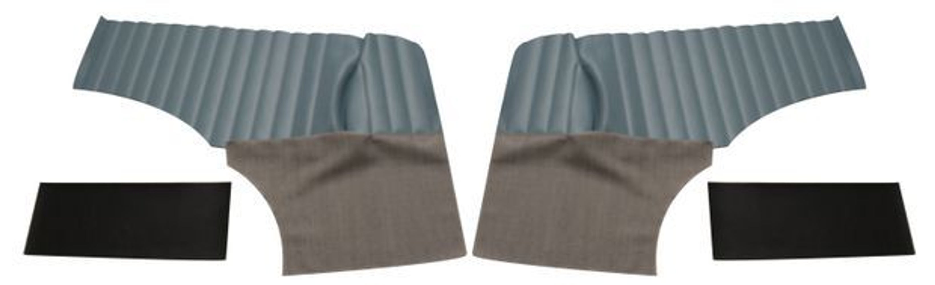 Rückseitige Verkleidung für Volvo PV544A 1958-60, blau/grau
