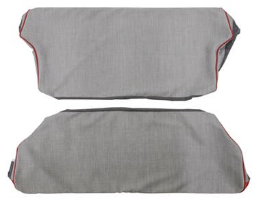 Rücksitzbezug für Volvo 544A 1958-60 rot/grau Option 2