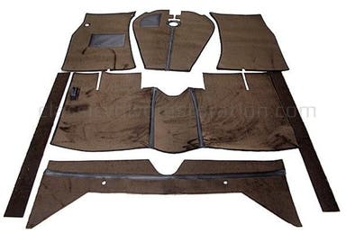 Teppichset für Volvo Amazon 1965-70, braunes Textil