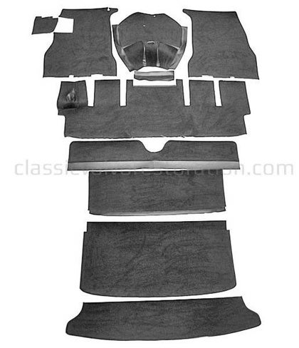 Teppichsatz Volvo 1800S schwarz Textil