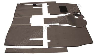 Teppichsatz für Volvo Amazon 1957-61 B16, graues Textil
