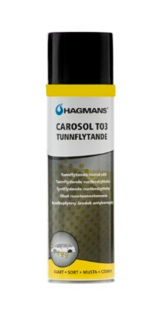 Rostschutzspray dünnflüssig schwarz TO3 500 ml — bild 2 av 2
