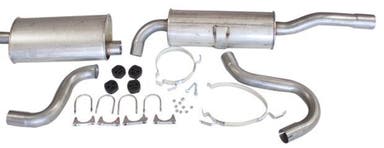 Auspuffanlage ab Katalysator – für Fahrzeuge mit starrer Hinterachse – Volvo 740, 760, 960, 1982–1998