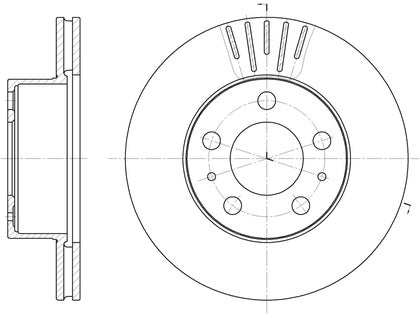 Bremsscheibe Volvo 240 1975-93 Girling vorne belüftet