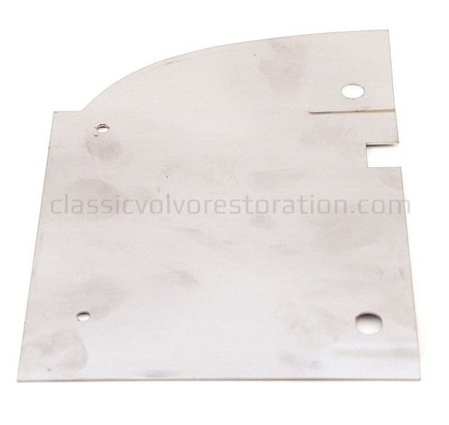 Spritzblech hinten links Edelstahl