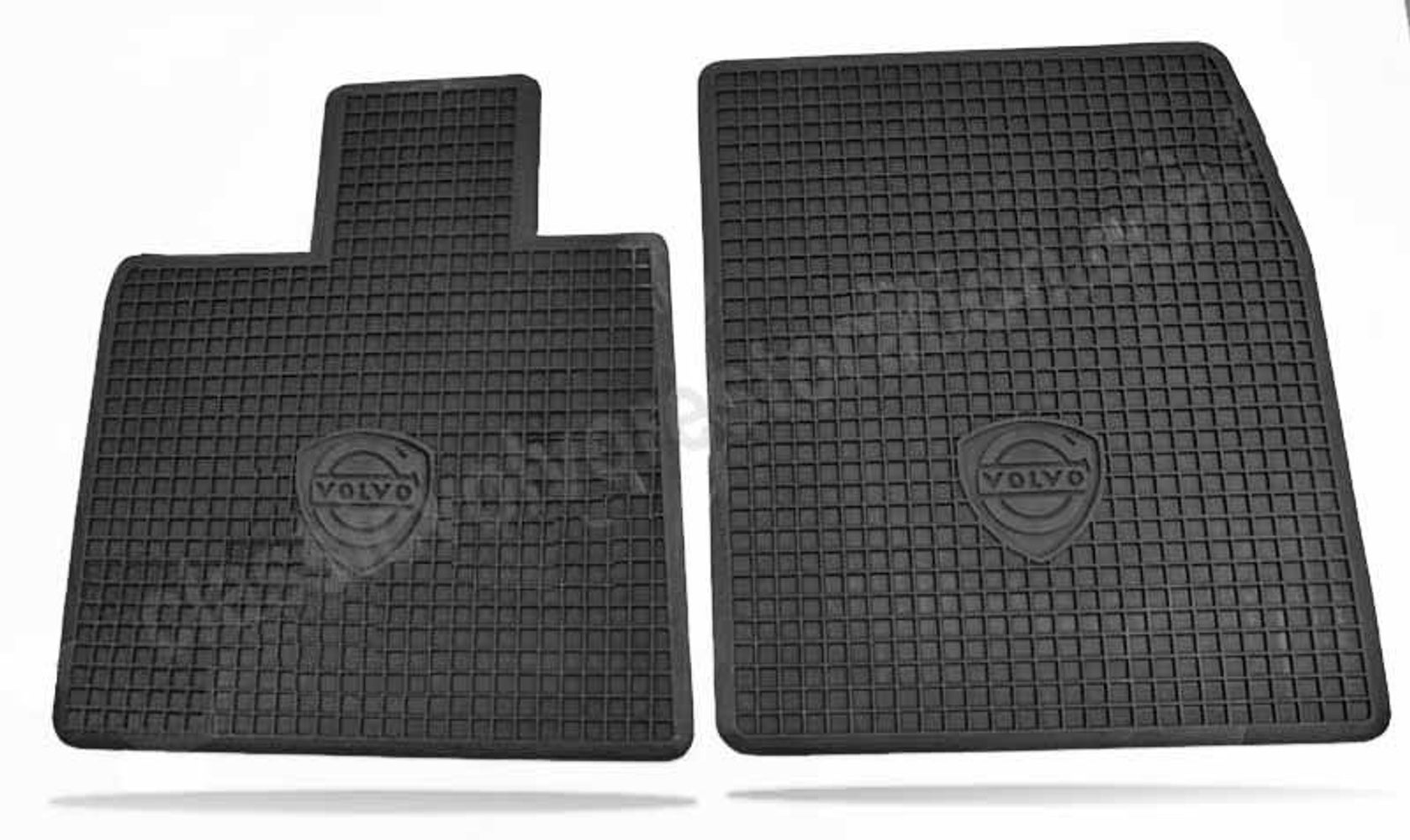 Fußmattensatz schwarz Gummi