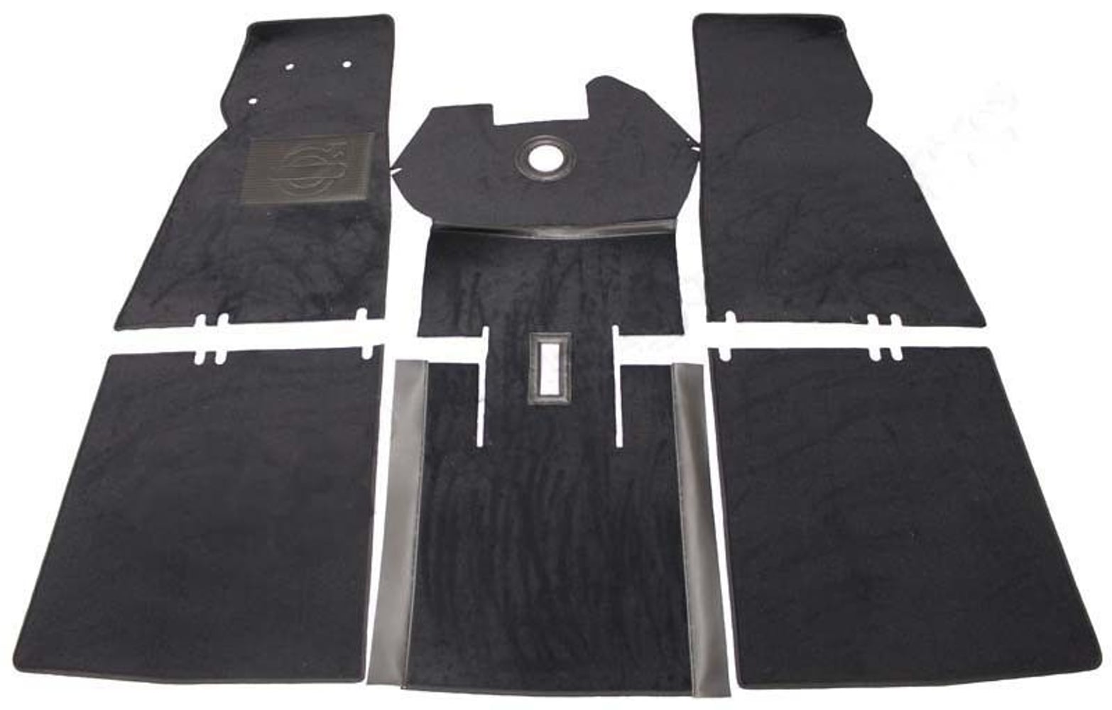 Teppichset für Volvo Duett 210, graues Textil