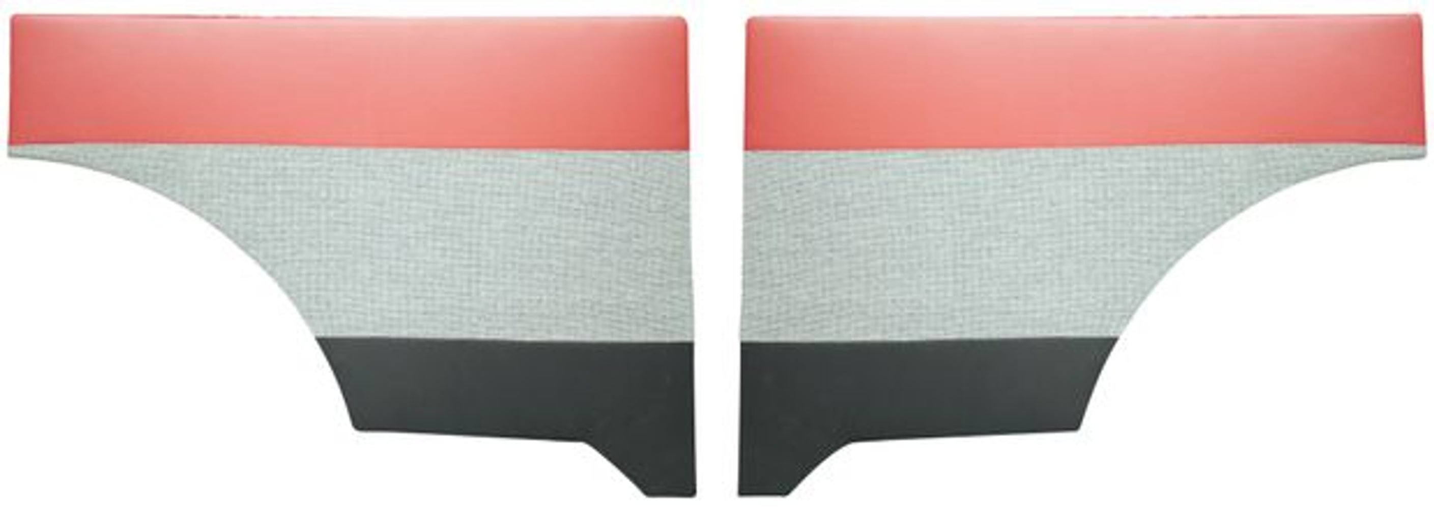 Heckverkleidung für Volvo Duett 1958-60, rot/schwarz