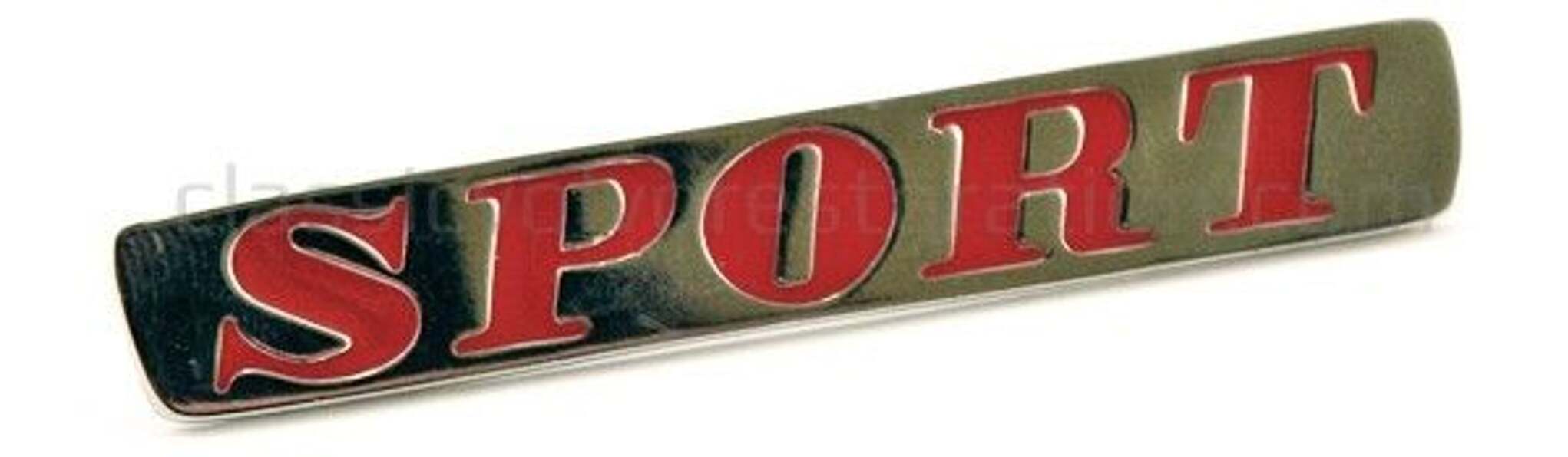 Emblem "Sport" Heckklappe PV 544
