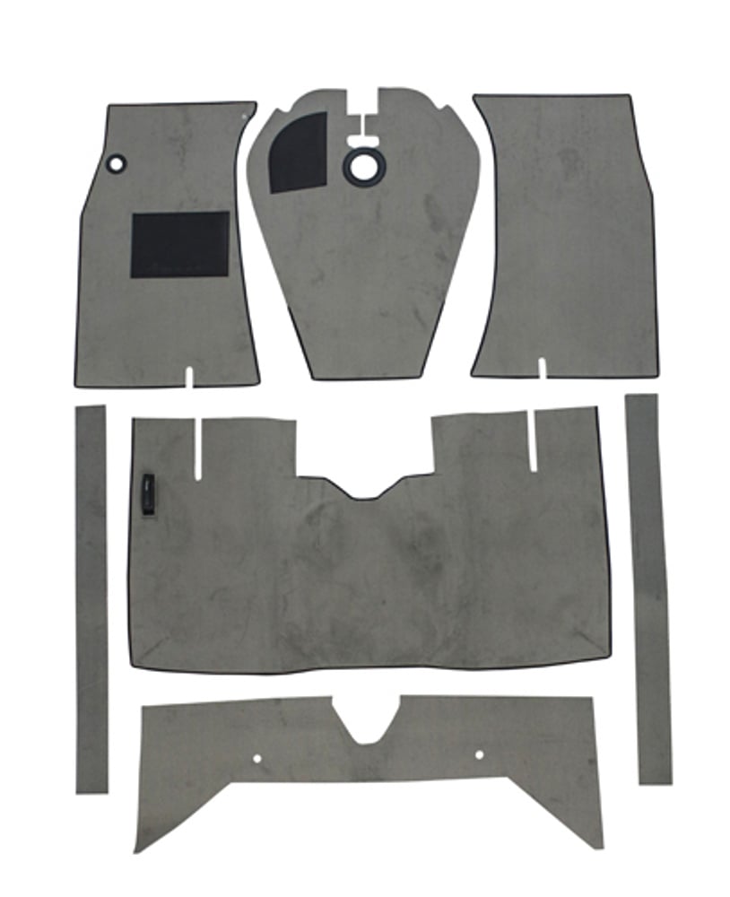 Teppichsatz für Volvo Amazon 1965-70, graues Textil