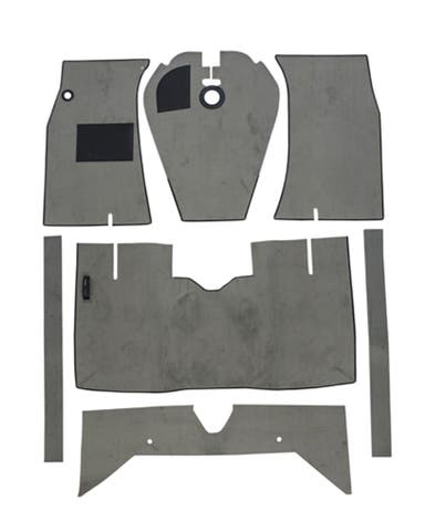Teppichsatz für Volvo Amazon 1965-70, graues Textil