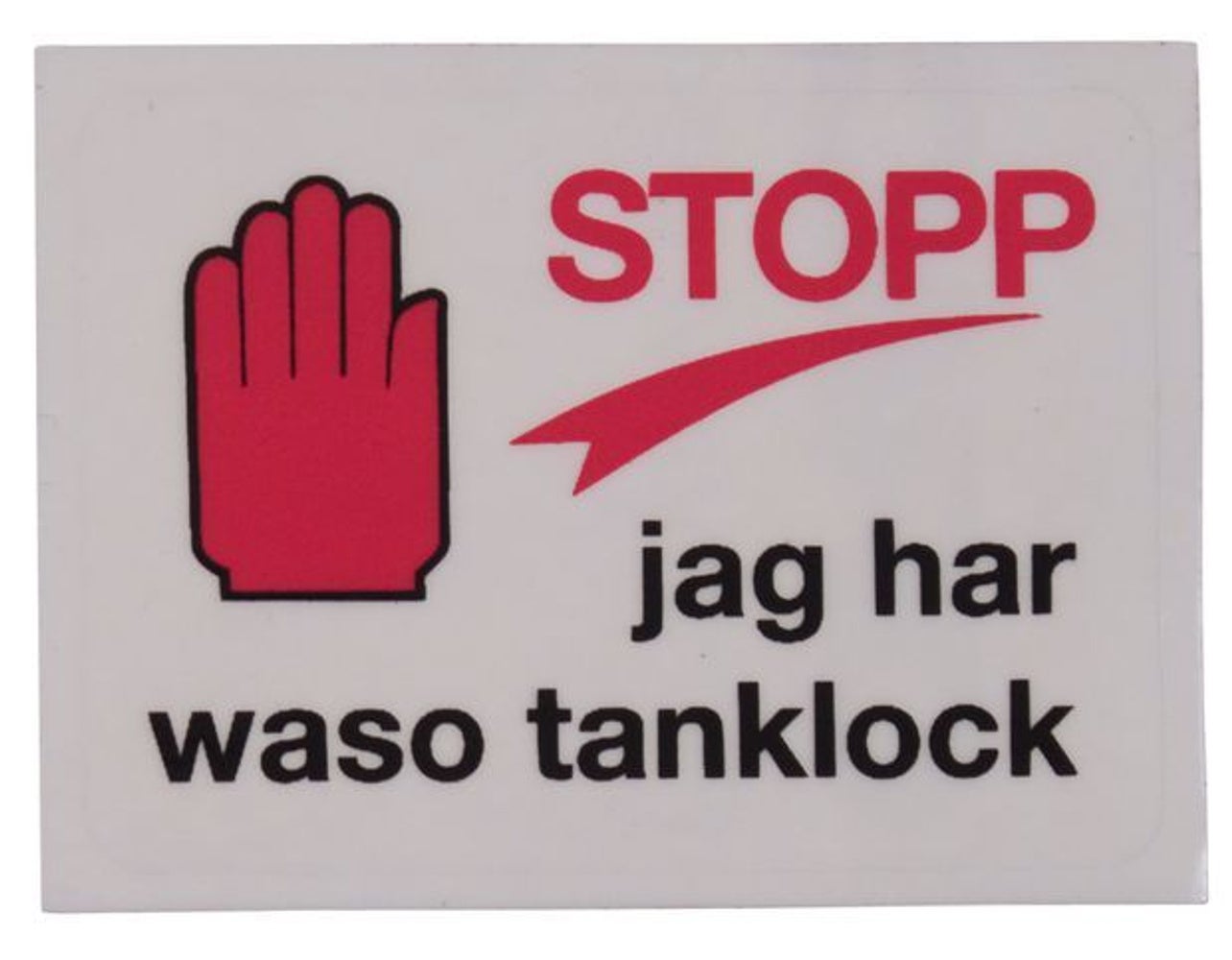 Aufkleber Waso Tankdeckel