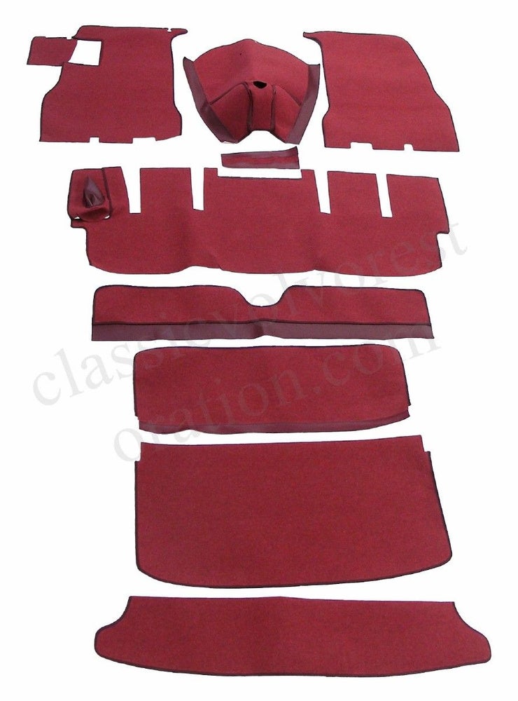 Fußmattensatz rot Textil