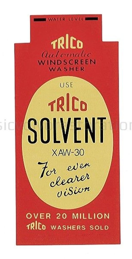 Aufkleber Waschbehälter