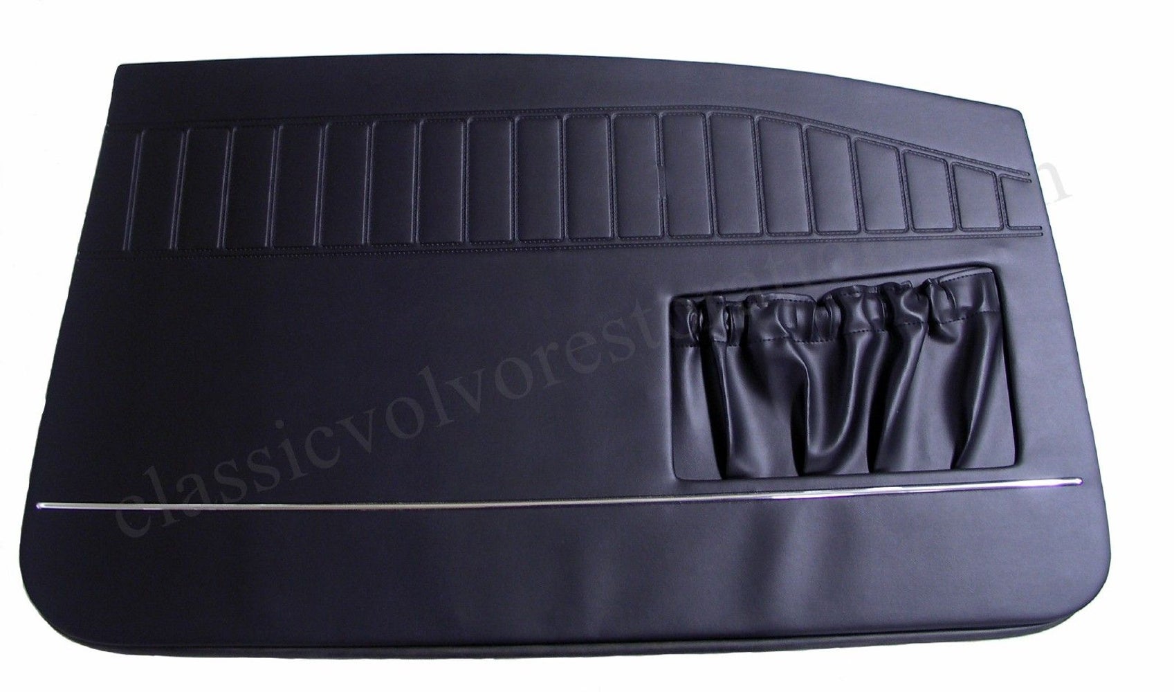 Türverkleidung schwarz m/Chroml.