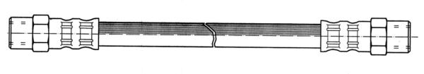 Vorderer Bremsschlauch für Volvo 240, 245, 260, 262, 265, 740, 760, 780, 940, 960, S90, V90, V90 1979-99 — bild 2 av 2