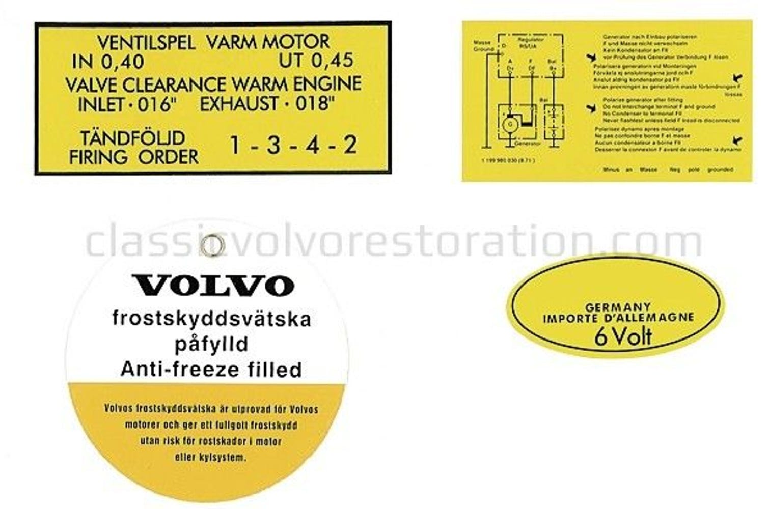 Aufklebersatz für Volvo B16A — bild 2 av 2