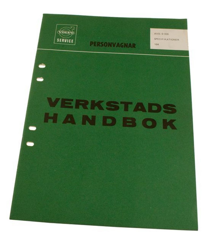 Werkstatthandbuch Spezifikationen Volvo 164 Schwedisch
