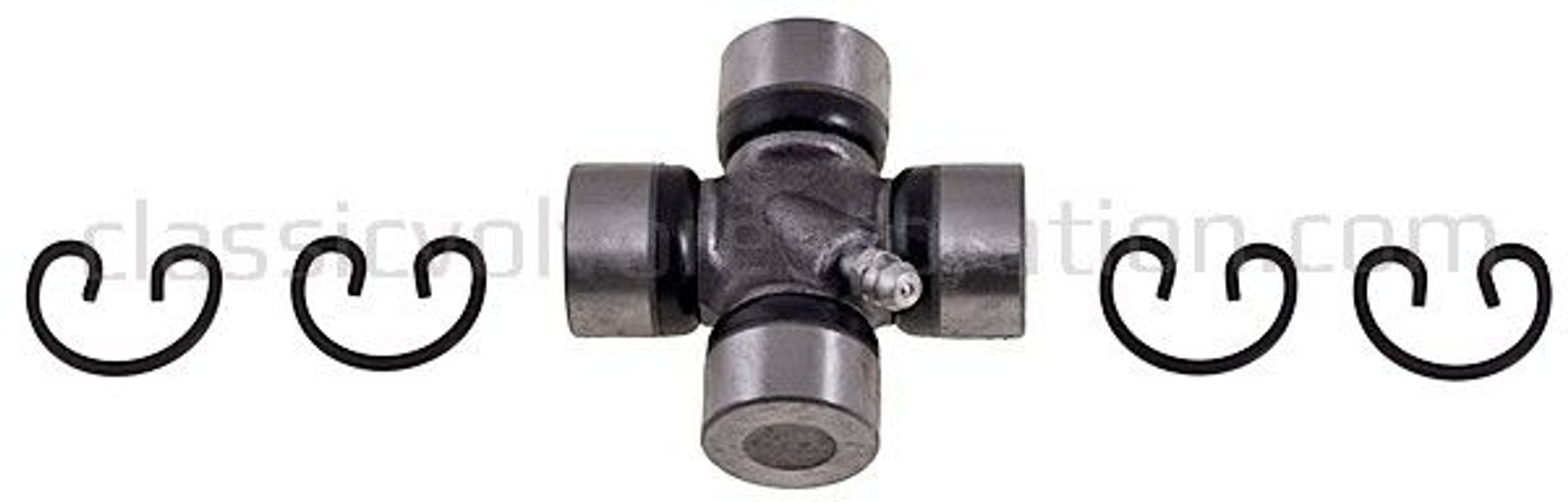 Kreuzgelenk mit Schmiernippel (Welle 44,5 mm) für Volvo PV444, PV544, Amazon, 1800, 140, 240, 740