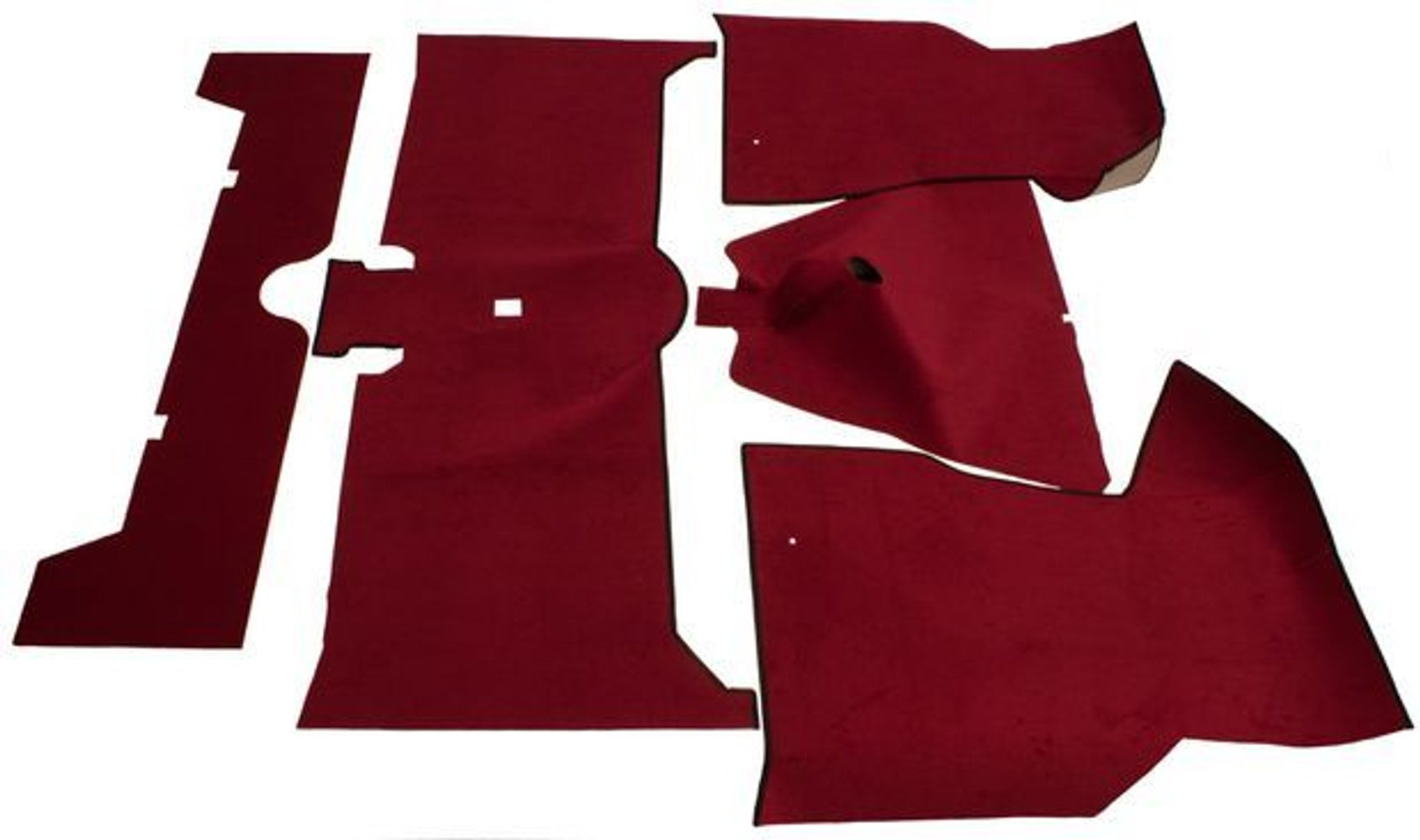 Teppichsatz für Volvo 140 (1973–74), roter Textilteppich