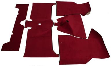Teppichsatz für Volvo 140 (1973–74), roter Textilteppich