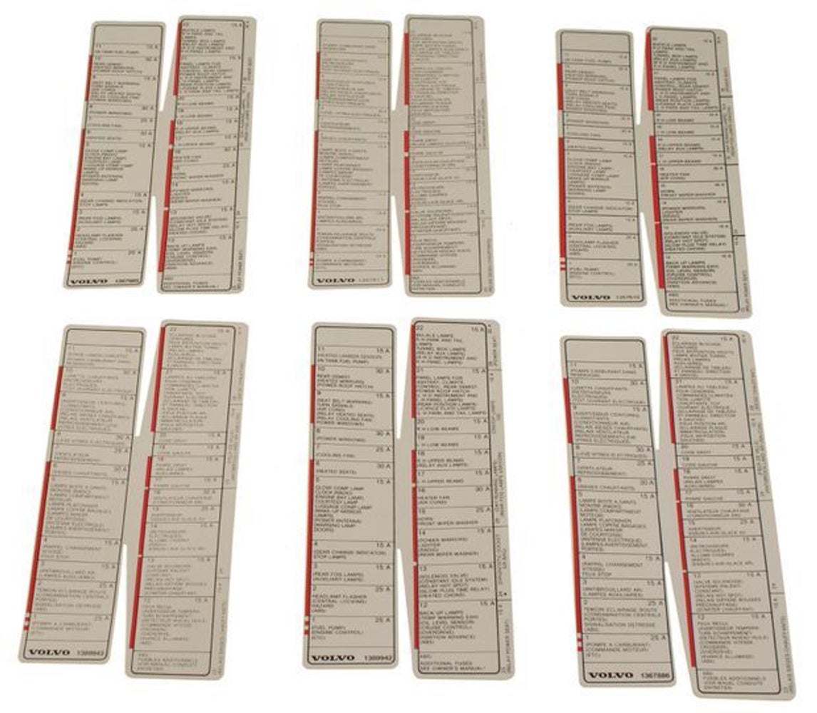 Aufklebersatz Volvo 740 85-87