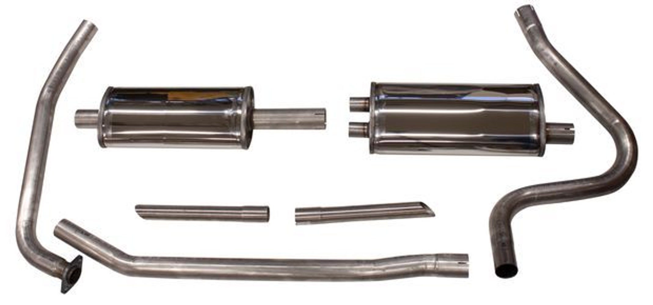 Auspuffanlage 2" Einzelrohr Edelstahl für Volvo 1800, Baujahre 1961-65
