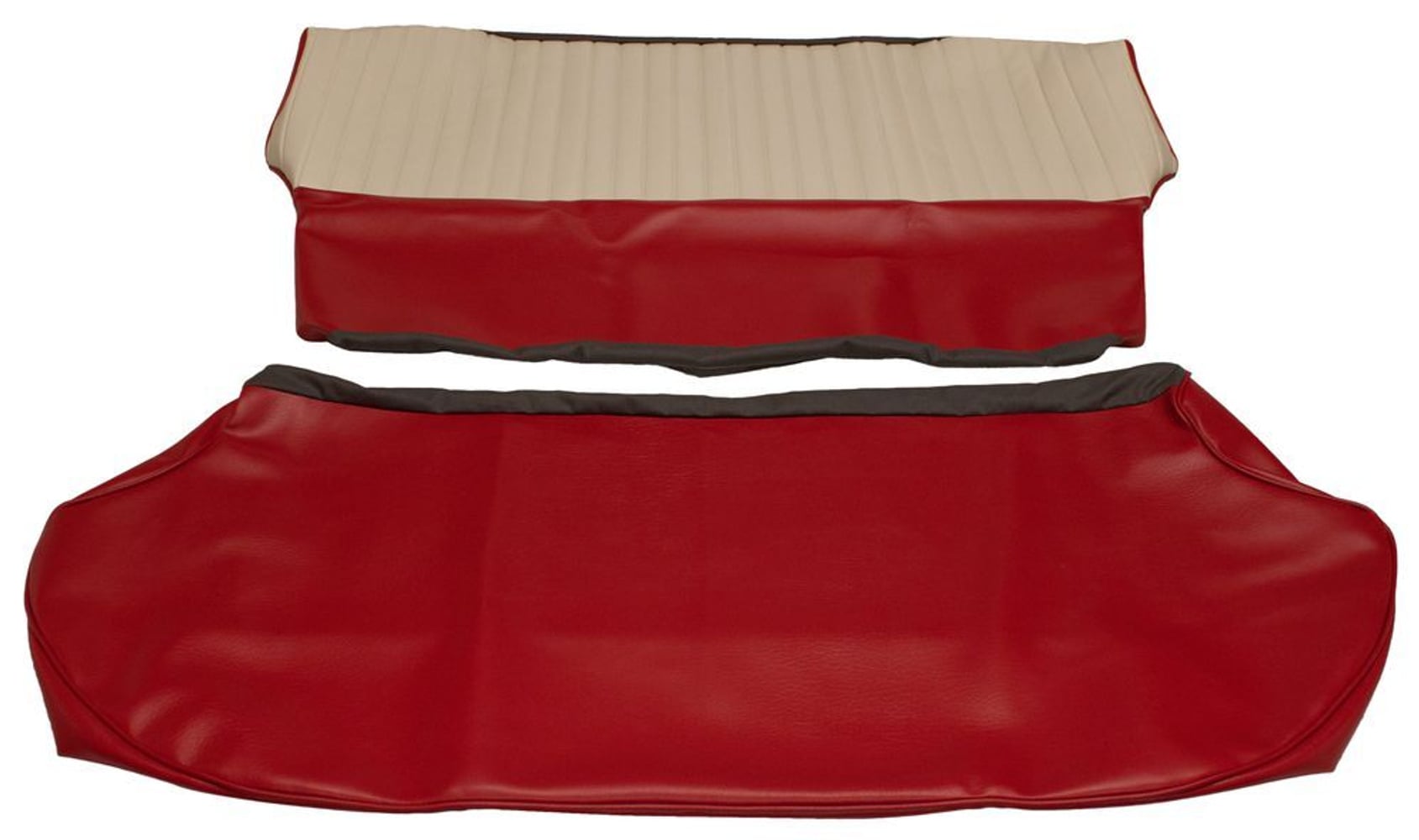 Bezug Rücksitz US rot/beige