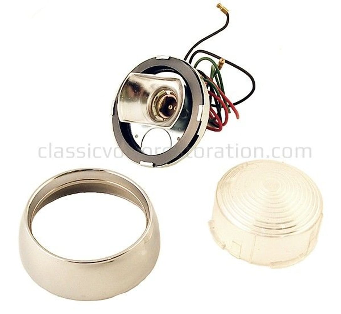 Blinkerset für Volvo 1800, 1800S, weißes Glas