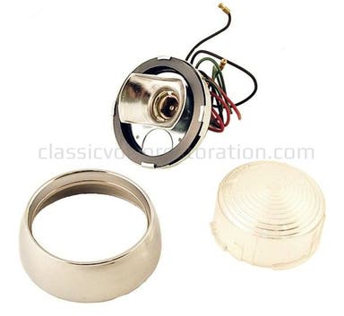 Blinkerset für Volvo 1800, 1800S, weißes Glas