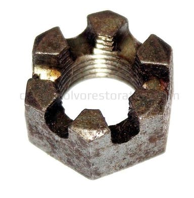 Kronenmutter UNF 5/8-18x9/16" (14 mm) für Vorderbremsen von Volvo Amazon und Amazon Kombi