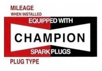 Champion-Zündkerzenaufkleber — bild 1 av 2