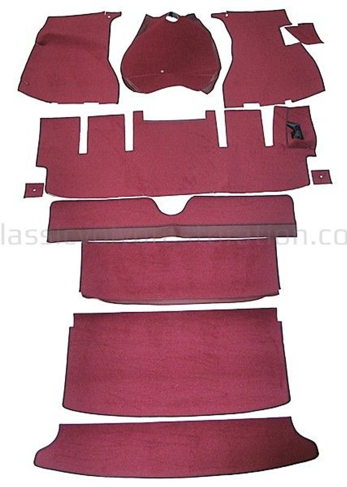Teppichsatz für Volvo 1800E -71, rot (Rechtslenker) — bild 2 av 2