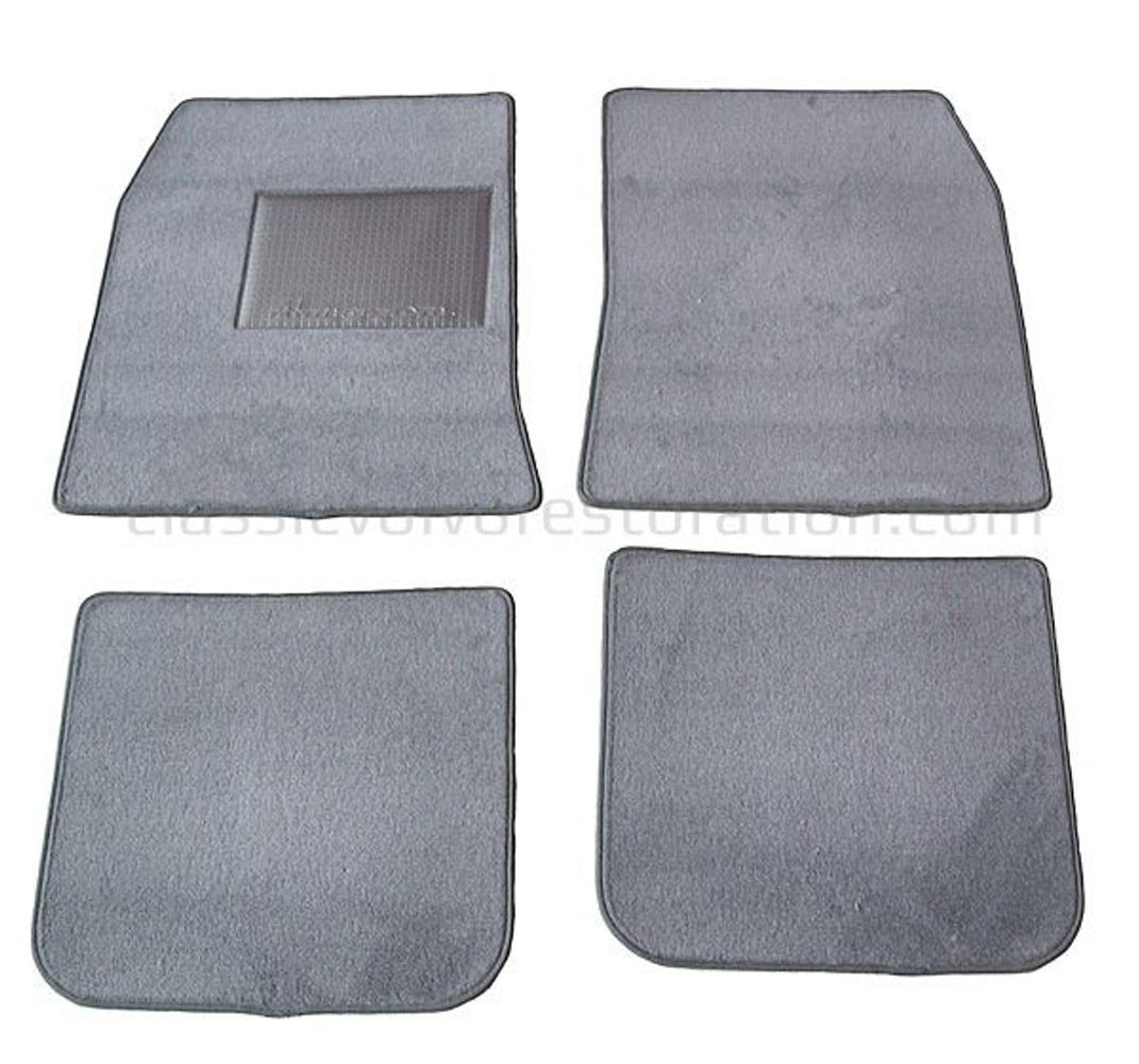 Teppichset Zubehör für Volvo Amazon 1962-70, grauer Textil — bild 2 av 2