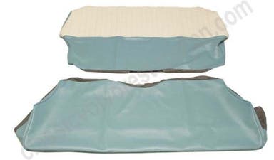 Rücksitzbezug für Volvo PV544 1958-60 US blau/beige Alt. 1